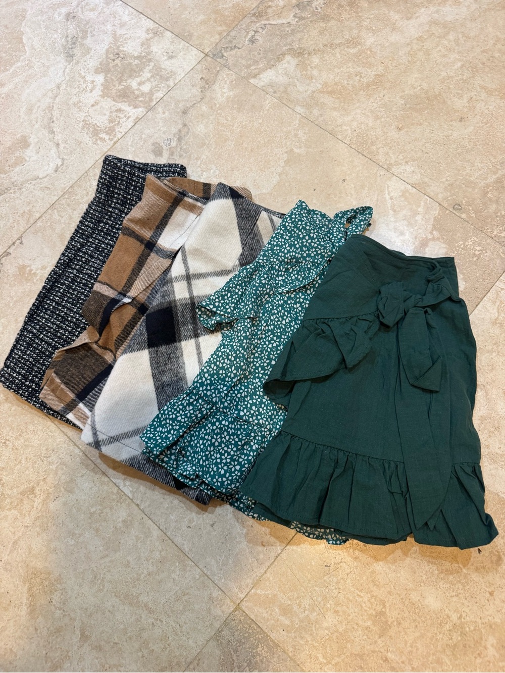 BUNDLE of 5 different mini skirts in various colors